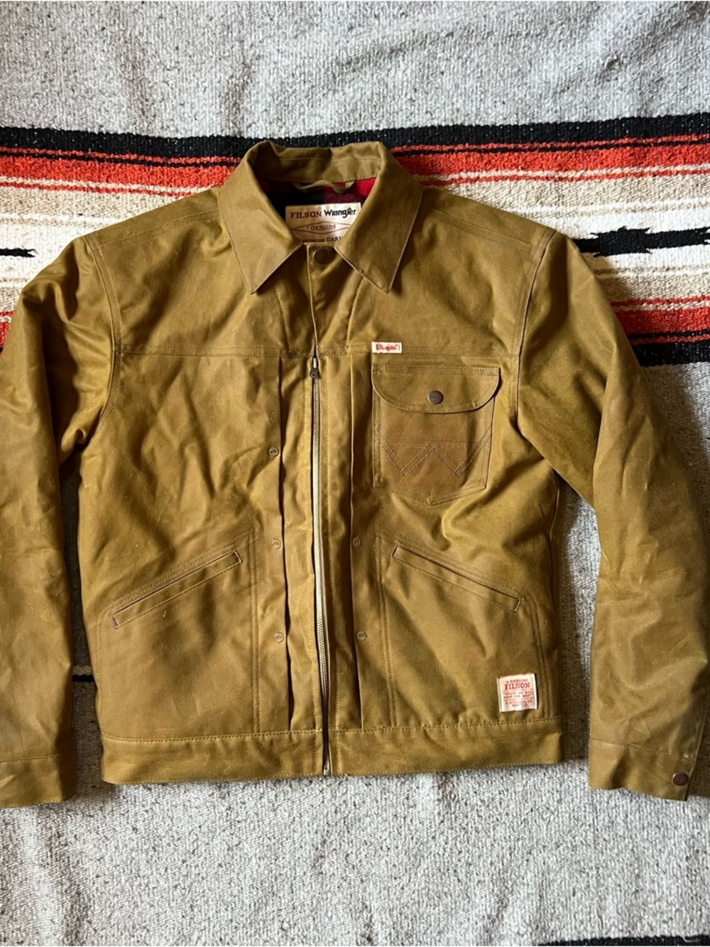 Filson X Wrangler Mackinaw Wool + Tin Cloth Jacket | Limited Edition NWT - Picture 2 of 15
